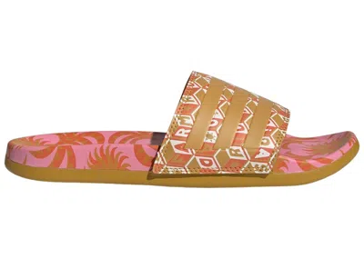 Pre-owned Adidas Originals Adilette Comfort Sandals (women's) Sneakers In Semi Pink Glow/victory Gold