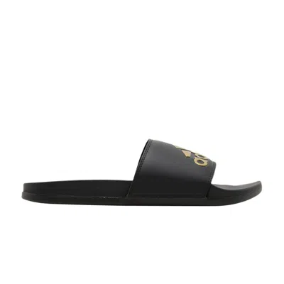 Pre-owned Adidas Originals Adilette Comfort Slide 'black Gold Metallic'