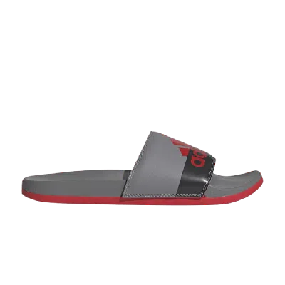 Pre-owned Adidas Originals Adilette Comfort Slide 'vivid Red Grey'