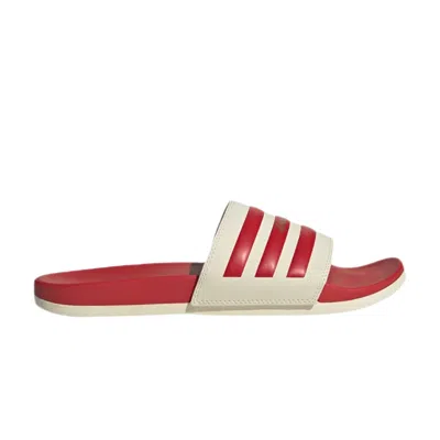 Pre-owned Adidas Originals Adilette Comfort Slide 'wonder White Vivid Red'