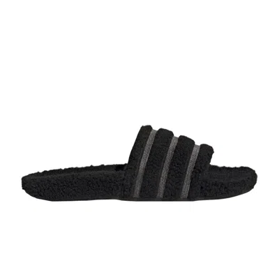 Pre-owned Adidas Originals Adilette Cozy Slide 'black Grey'