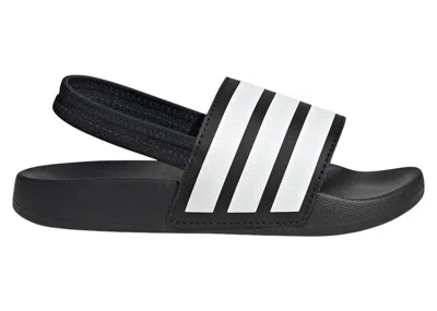 Pre-owned Adidas Originals Adilette Estrap Slides Sneakers In Core Black/cloud White