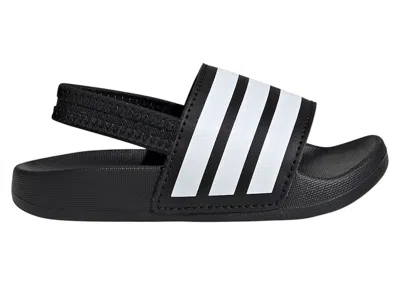 Pre-owned Adidas Originals Adilette Estrap Slides Sneakers In Core Black/cloud White