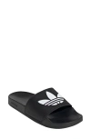 Adidas Originals Adilette Lite Slide Sandals In Core Black/ Ftwr White/ Core B