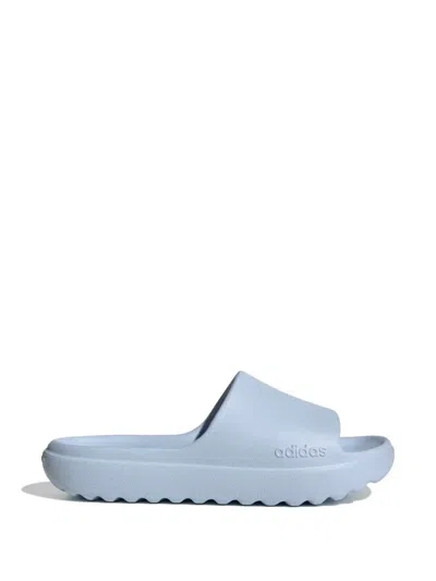 Adidas Originals Adilette Lumia Platform Slides In Blue