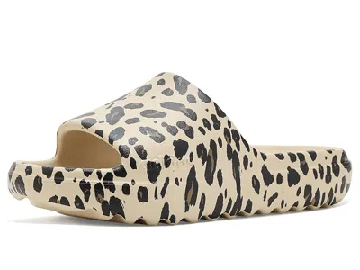 Adidas Originals Adilette Lumia Slides (little Kid/big Kid) Kids Shoes Crystal Linen/black/khaki: 6 Big Kid M In Brown