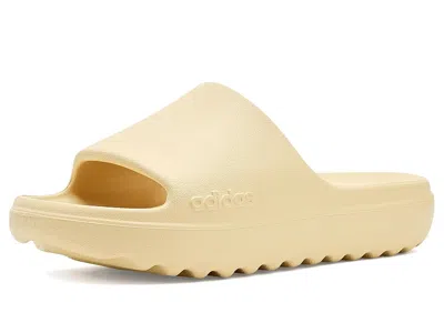 Adidas Originals Adilette Lumia Slides (little Kid/big Kid) Kids Shoes Sand Strata/sand Strata/sand Strata : 5 Big Ki In White