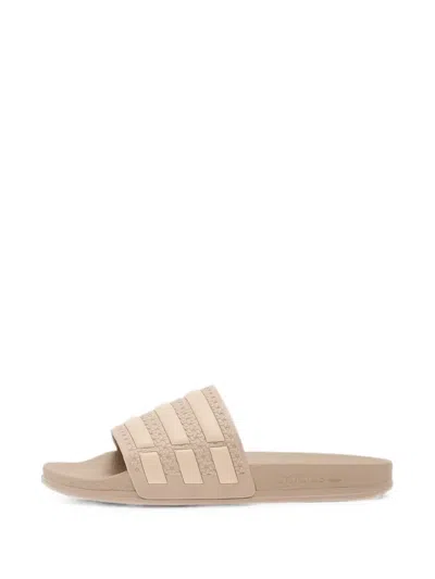 Adidas Originals Adilette Og Comfort Slides In Brown