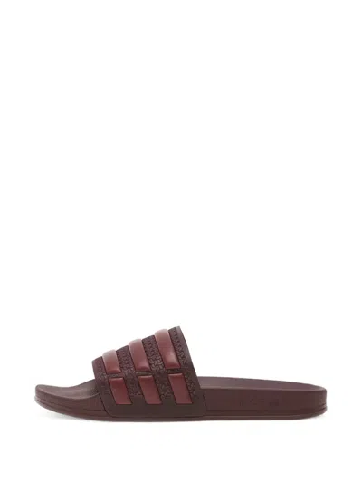 Adidas Originals Adilette Og Comfort Slides In Brown