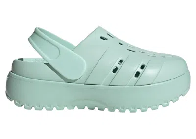Pre-owned Adidas Originals Adilette Platform Clogs (women's) Sneakers In Halo Mint In Green