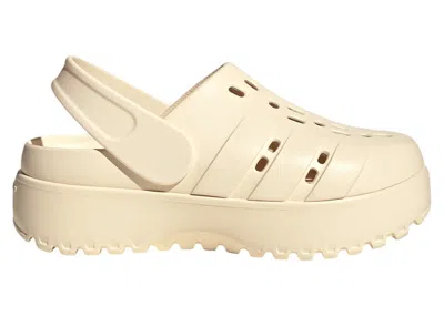 Pre-owned Adidas Originals Adilette Platform Clogs (women's) Sneakers In Wonder White