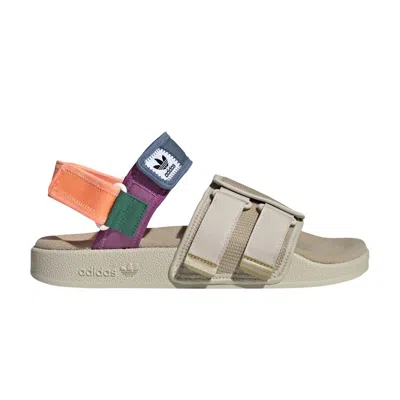 Pre-owned Adidas Originals Adilette Sandal 4.0 'beige Tone Aluminium' In Brown