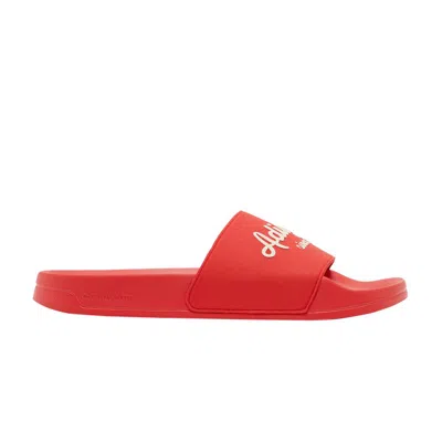 Pre-owned Adidas Originals Adilette Shower Slide 'vivid Red'
