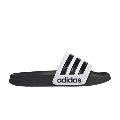 Pre-owned Adidas Originals Adilette Shower Slide 'white Black'
