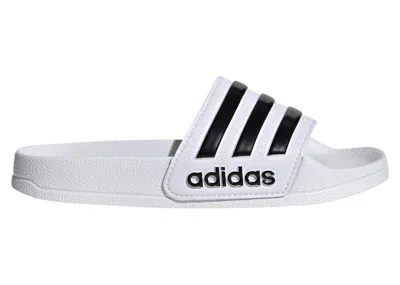 Pre-owned Adidas Originals Adilette Shower Slides Sneakers In Cloud White/core Black