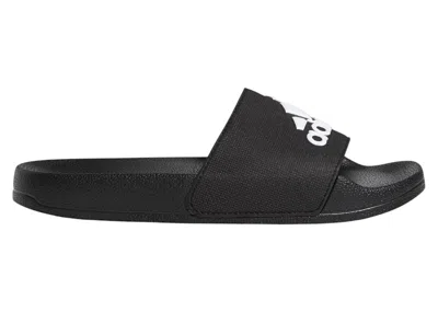 Pre-owned Adidas Originals Adilette Shower Slides White Sneakers In Core Black/cloud White In Multi