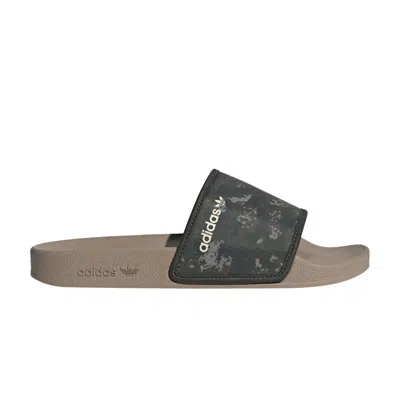 Pre-owned Adidas Originals Adilette Slide 'shadow Green Brown Camo'