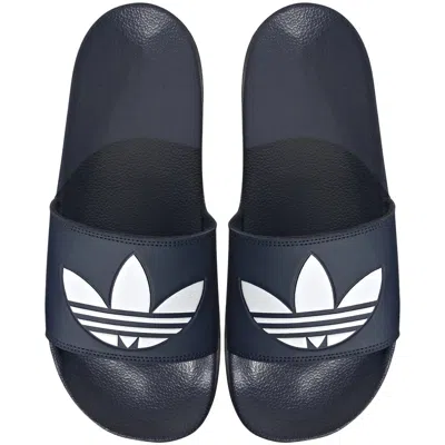 Adidas Originals Adilette Sliders Navy In Blue