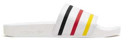 Pre-owned Adidas Originals Adilette Slides Palace Sneakers In White