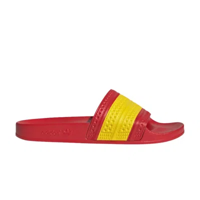 Pre-owned Adidas Originals Adilette Slides 'spain' In Red