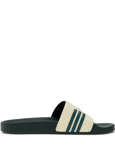 Adidas Originals Adilette Trefoil-stripe Slides In Multi