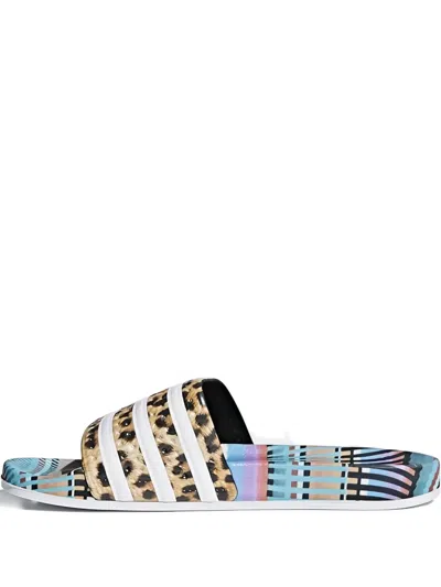 Adidas Originals Adilette W Sandals In Blue