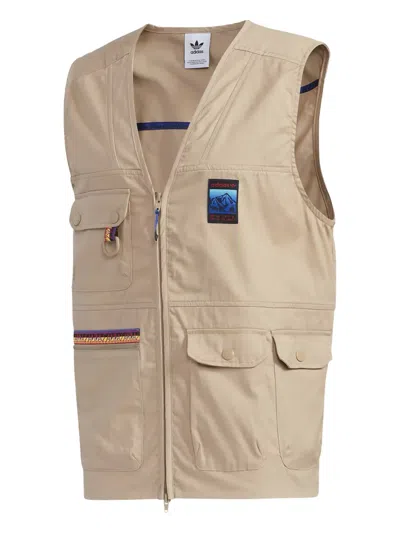 Adidas Originals Adiplore 2.0 Gilet In Gold