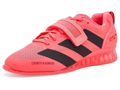 Adidas Originals Adipower Weightlifting 3 Shoes Solar Turbo/black/pure Ruby: Men's 8.5 - Women's 9.5 Medium In Pink