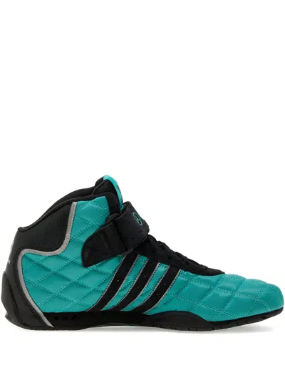 Adidas Originals Adiracer High Quilted High-top Sneakers In Green