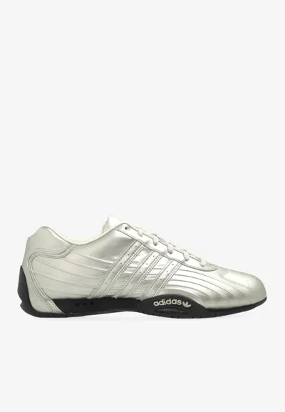Adidas Originals Adiracer Low-top Metallic Sneakers In Silver