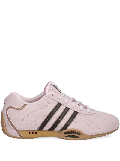 Adidas Originals Adiracer Suede Three-stripe Sneakers In Pink