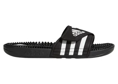 Pre-owned Adidas Originals Adissage Slides (women's) Sneakers In Black/cloud White In Multi