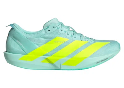 Pre-owned Adidas Originals Adizero Adios 9 (women's) Sneakers In Semi Flash Aqua/lucid Lemon/mint Ton In Multi