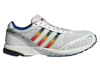Pre-owned Adidas Originals Adizero Adios Og White (women's) Sneakers In Core White/team Royal Blue/yellow