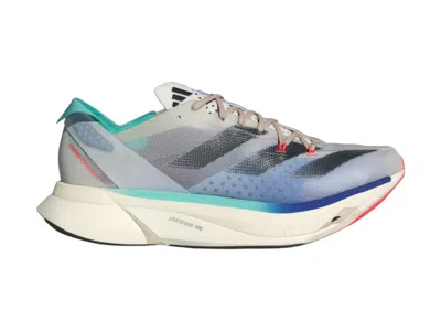 Pre-owned Adidas Originals Adizero Adios Pro 3 (women's) Sneakers In Off White/aurora Ink/flash Aqua