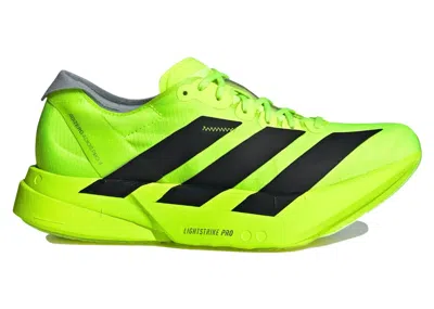 Pre-owned Adidas Originals Adizero Adios Pro 4 Black (women's) Sneakers In Lucid Lemon/core Black/halo Silver In Multi