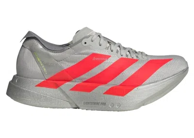 Pre-owned Adidas Originals Adizero Adios Pro 4 Ekiden Pack (women's) Sneakers In Silver Metallic/lucid Red/grey
