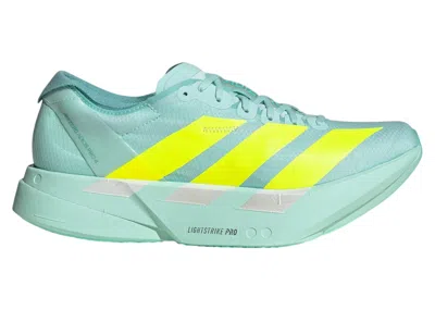 Pre-owned Adidas Originals Adizero Adios Pro 4 (women's) Sneakers In Semi Flash Aqua/lucid Lemon/mint Ton In Multi