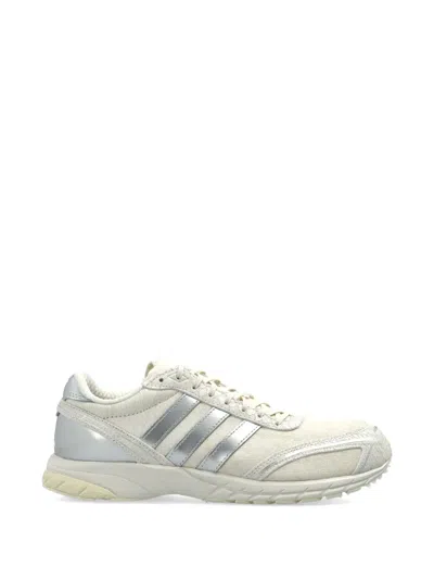 Adidas Originals Adizero Adios Three-stripes Lace-up Fastening Sneakers In Gray