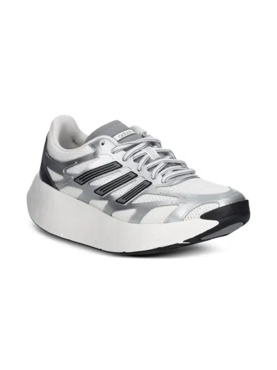 Adidas Originals Kids' Adizero Aruku Three-stripe Platform Sneakers In White