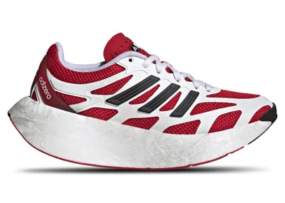 Pre-owned Adidas Originals Adizero Aruku White Sneakers In Cloud White/pure Ruby/core Black