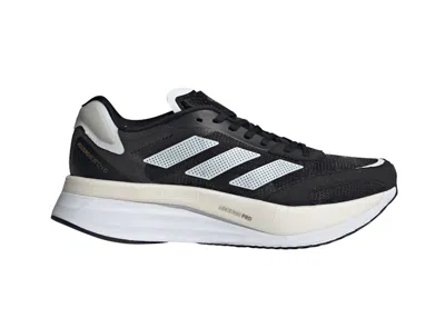 Pre-owned Adidas Originals Adizero Boston 10 Black White (women's) Sneakers In Core Black/cloud White/gold Metallic
