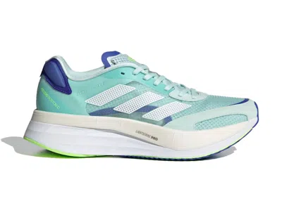 Pre-owned Adidas Originals Adizero Boston 10 (women's) Sneakers In Halo Mint/cloud White/sonic Ink