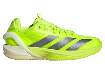 Pre-owned Adidas Originals Adizero Cybersonic Clay (women's) Sneakers In Lucid Lemon/iron Metallic/off White