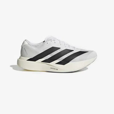Adidas Originals Adidas Adizero Evo White Sneakers With Signature 3-stripes In Gray