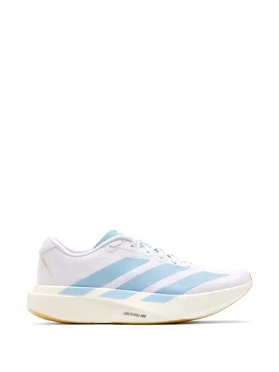 Adidas Originals Womens Adidas Adizero Evo Sl In Ftwr White/clear Blue/matte Gold