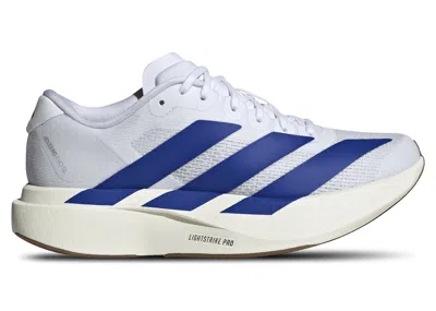 Pre-owned Adidas Originals Adizero Evo Sl White Sneakers In Cloud White/royal Blue/pure Ruby In Multi