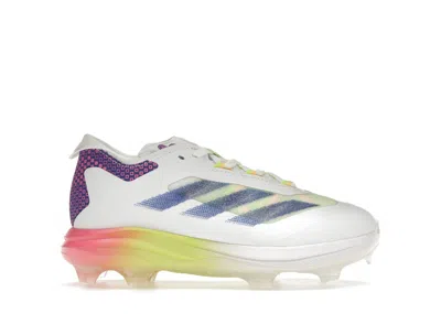 Pre-owned Adidas Originals Adizero Impact Tpu Warp Speed Sneakers In Cloud White/lucid Blue/lucid Pink In Multi