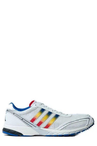 Adidas Originals Adizero Og Sneakers In White/team Royal Blue/yellow