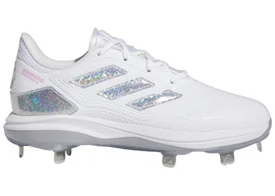 Pre-owned Adidas Originals Adizero Purehustle 3 Sis Bates Team Solar Yellow (women's) Sneakers In Cloud White/silver Metallic/t